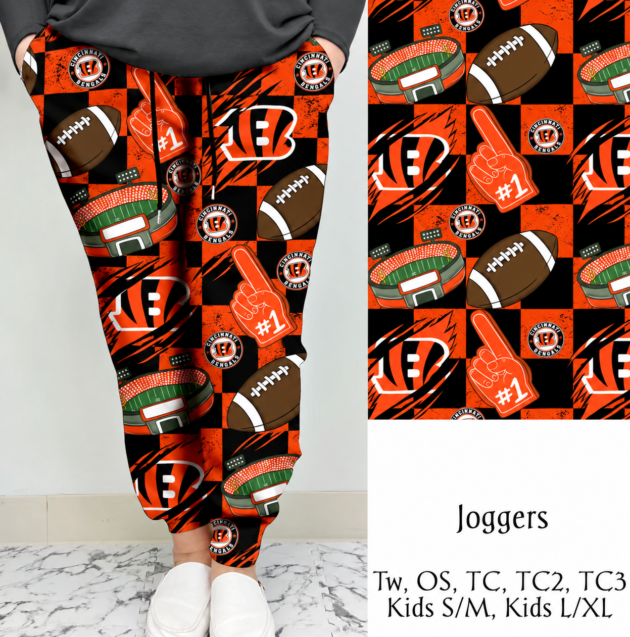 Bengals Leggings/Joggers | Run Ends 10/14 | ETA 42 days
