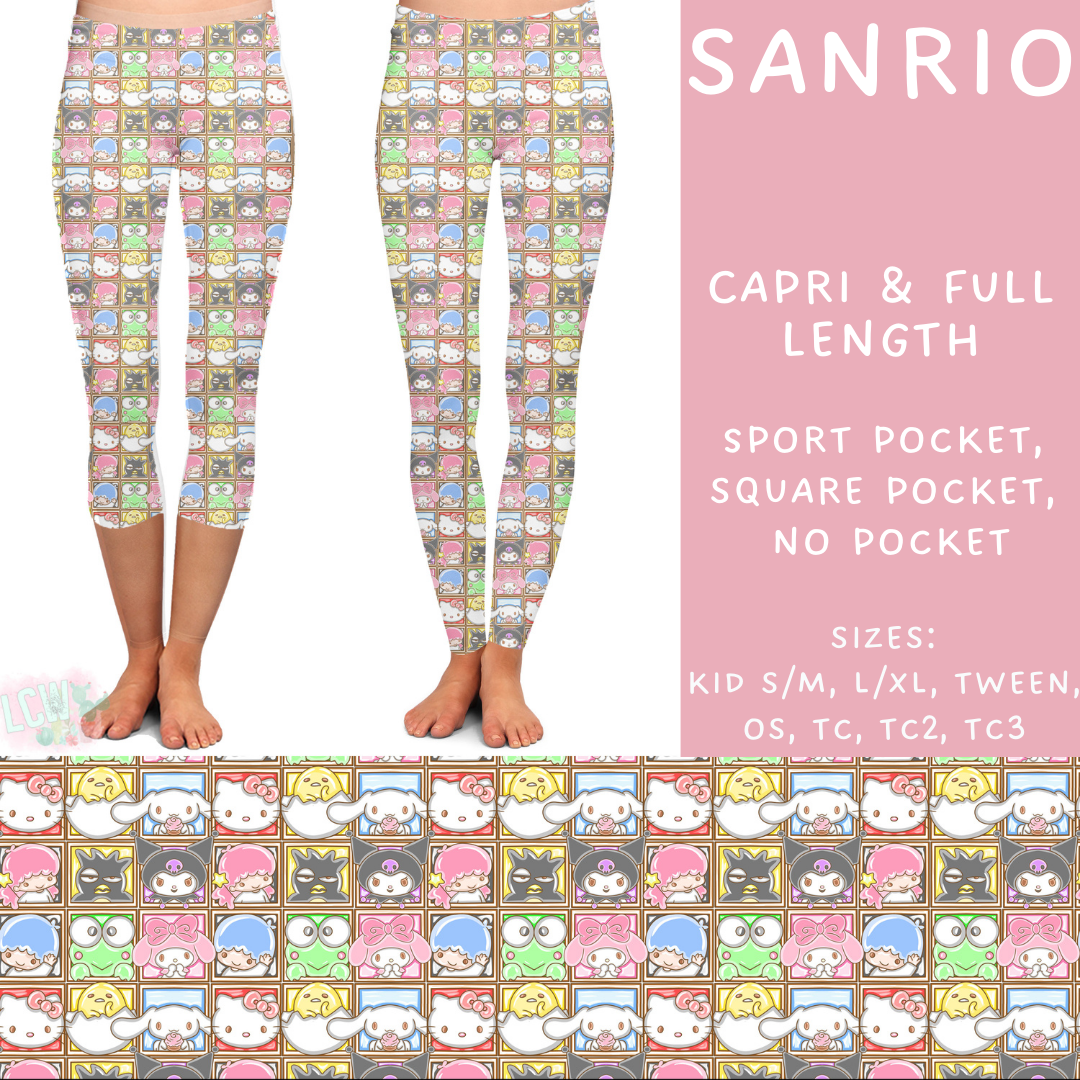 Batch #268 - November Request Run - Closes 1/10 - ETA late March - Sanrio Full and Capri Length Leggings