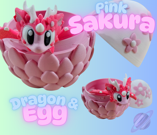 PINK SAKURA DRAGON AND EGG