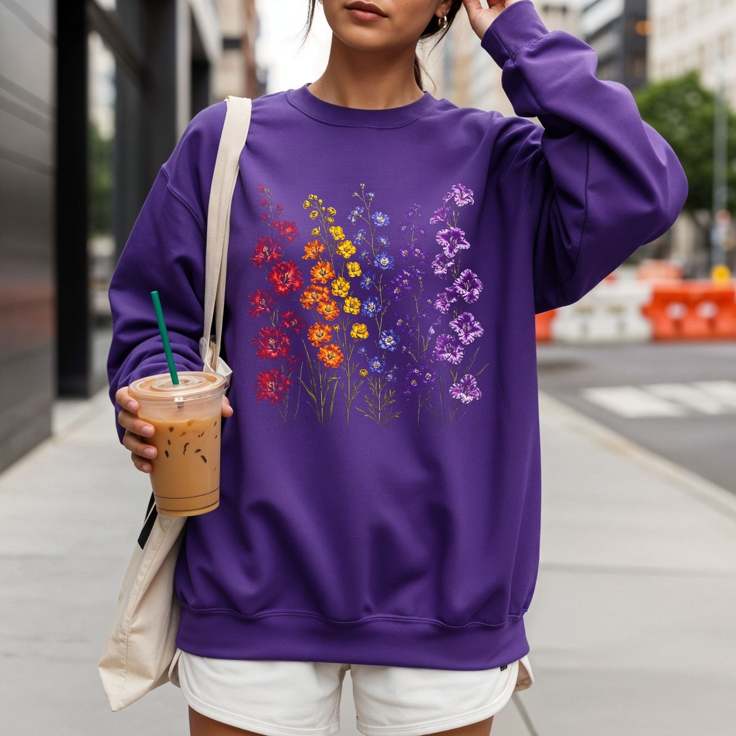 Halftone Flowers Tshirt