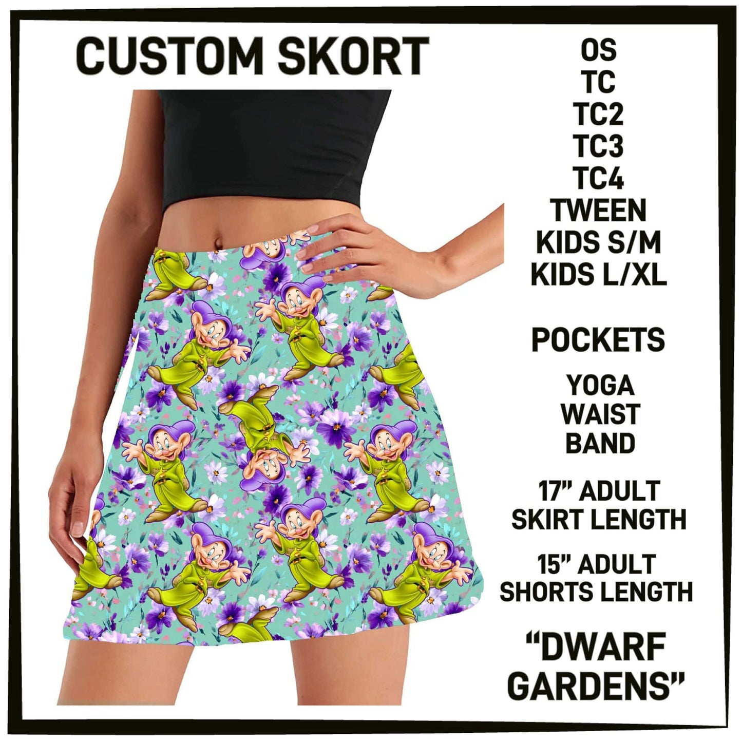 ML2G - Dwarf Gardens Skort with Pockets - Preorder Closing 2/22 ETA: Late April
