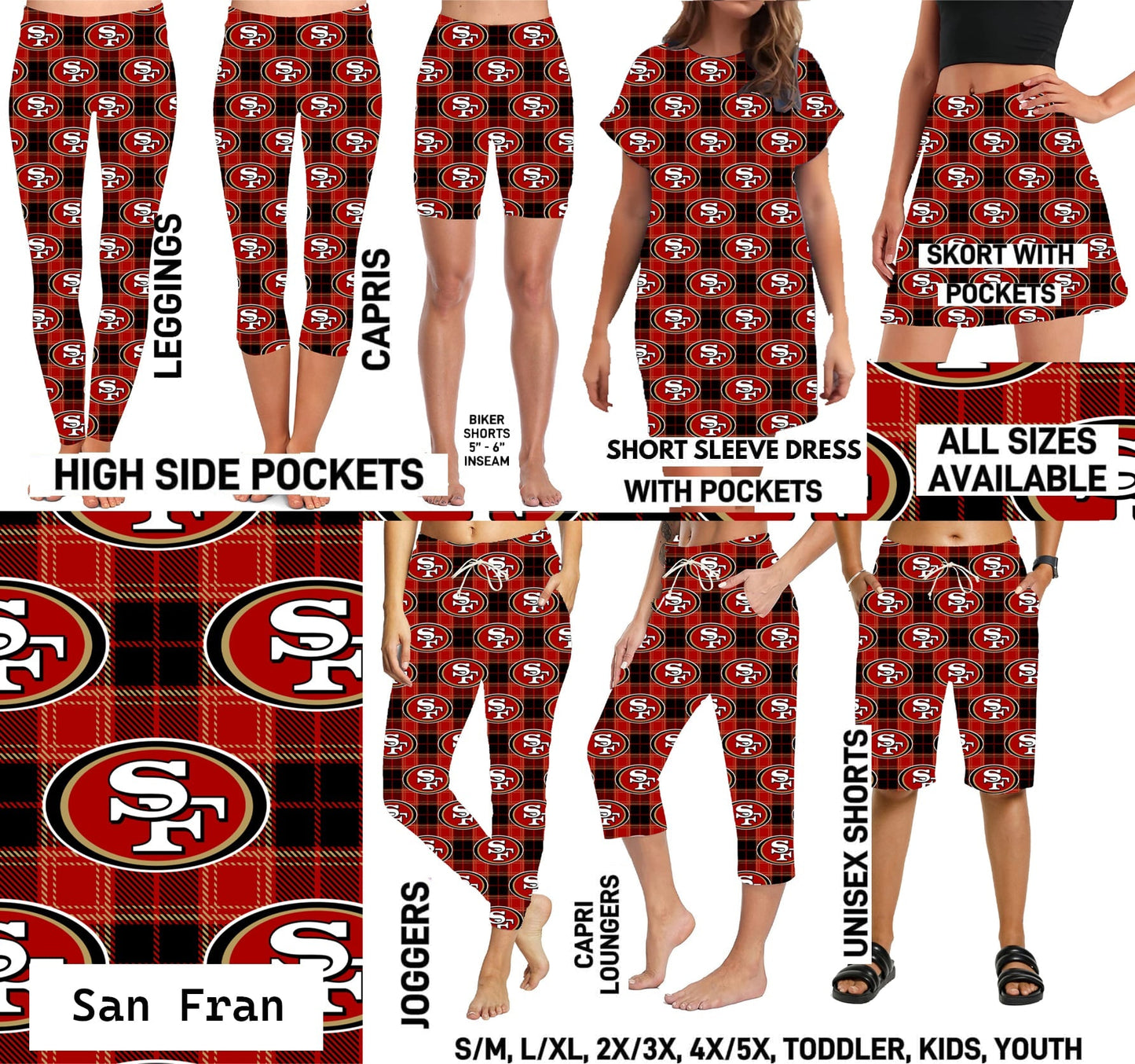 FTBP - San Fran Football Plaid - Preorder Due 9/30 ETA: Mid-Nov