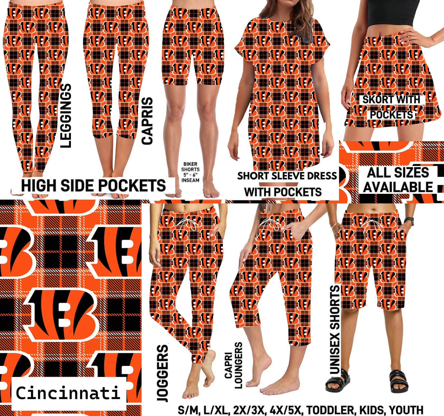 FTBP - Cincinnati FB Plaid - Preorder Due 9/30 ETA: Mid-Nov
