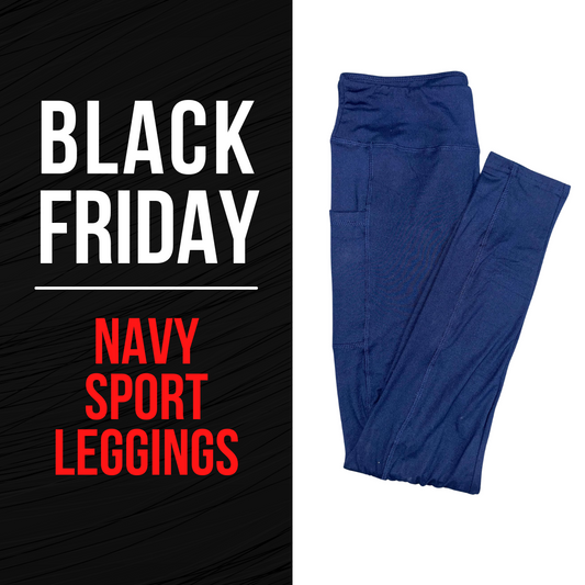 Navy Sports Pocket Leggings