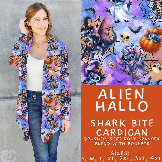 Batch #567 - Magical Character Halloween - Closes 8/10 - ETA early Oct - Alien Hallo Cardigan