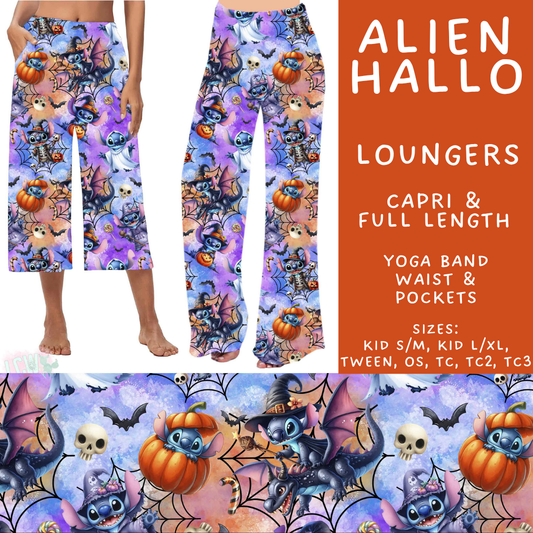 Batch #567 - Magical Character Halloween - Closes 8/10 - ETA early Oct - Alien Hallo Capri and Full Length Loungers