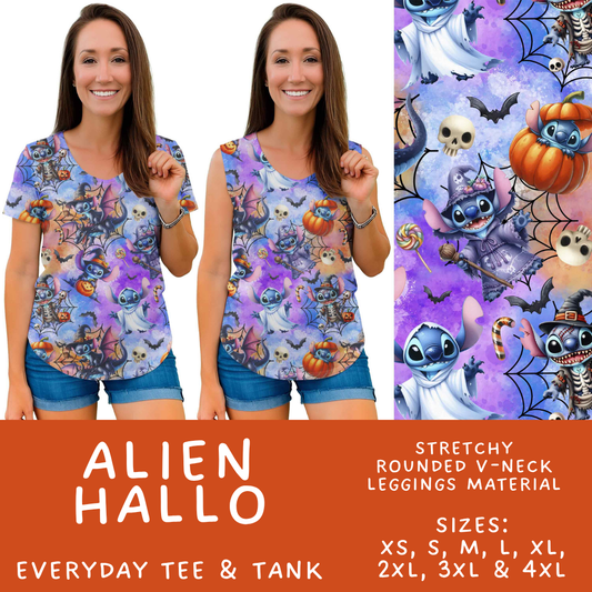 Batch #567 - Magical Character Halloween - Closes 8/10 - ETA early Oct - Alien Hallo Everyday Tank & Tee