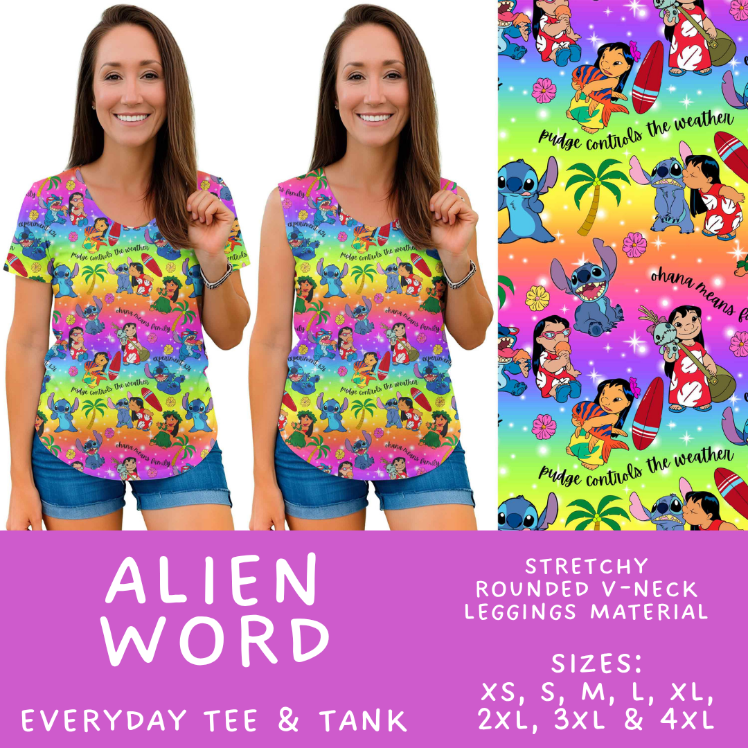 Batch #608 - Magic in Words - Closes 11/4 - ETA early Jan - Alien Word Everyday Tank & Tee