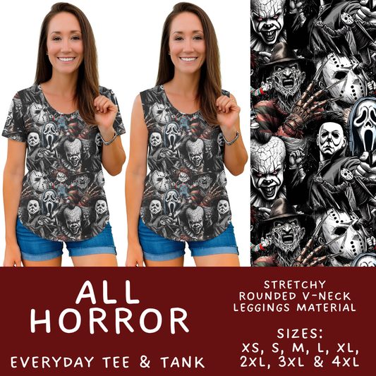 Batch #568 - Halloween Spooky Sets 3 - Closes 8/12 - ETA early October - All Horror Everyday Tank & Tee