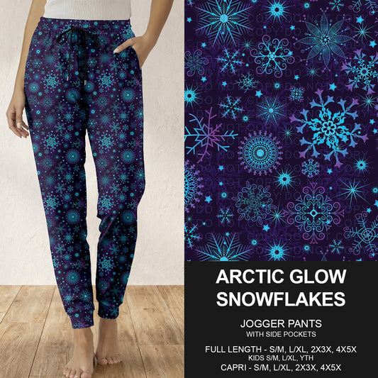 B313 - Preorder Arctic Glow Snowflakes Joggers (Closes 9/20. ETA: late Nov.)