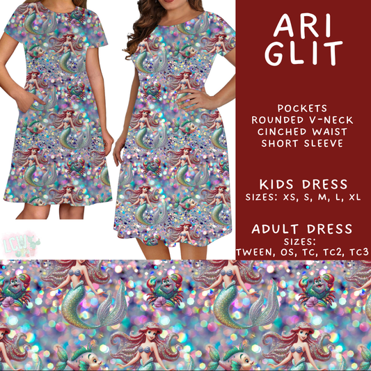 Batch #557 - Princess Glitter - Closes 7/17 - ETA mid Sept - Ari Glit Adult & Kids Dresses