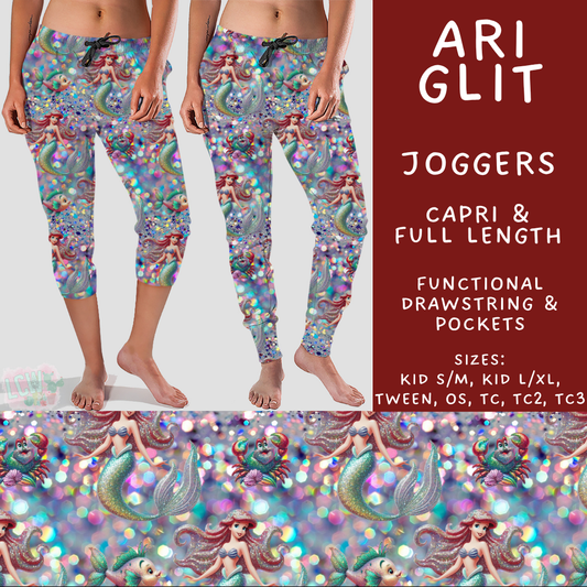 Batch #557 - Princess Glitter - Closes 7/17 - ETA mid Sept - Ari Glit Full and Capri Length Joggers