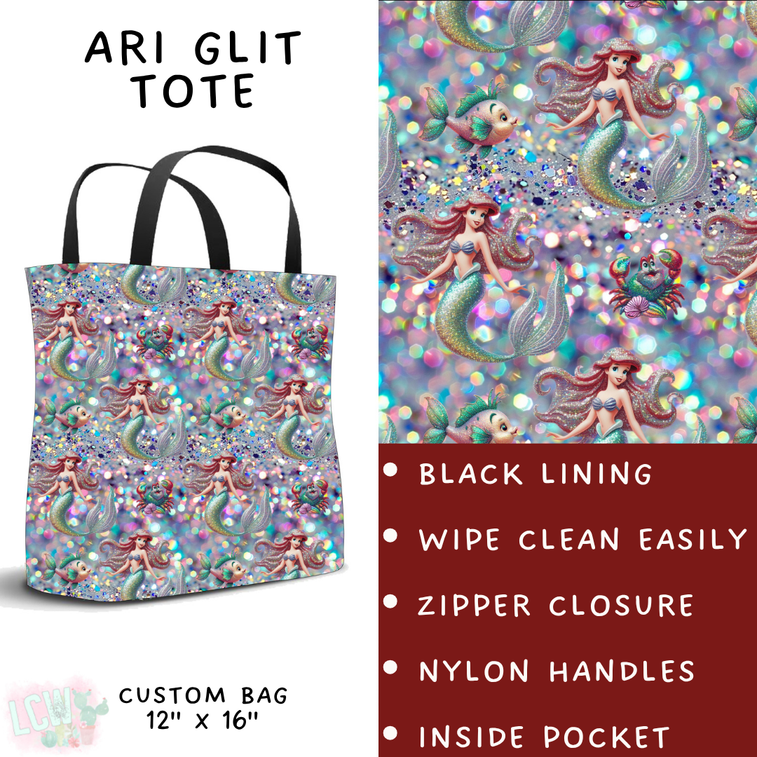 Batch #557 - Princess Glitter - Closes 7/17 - ETA mid Sept - Ari Glit Tote