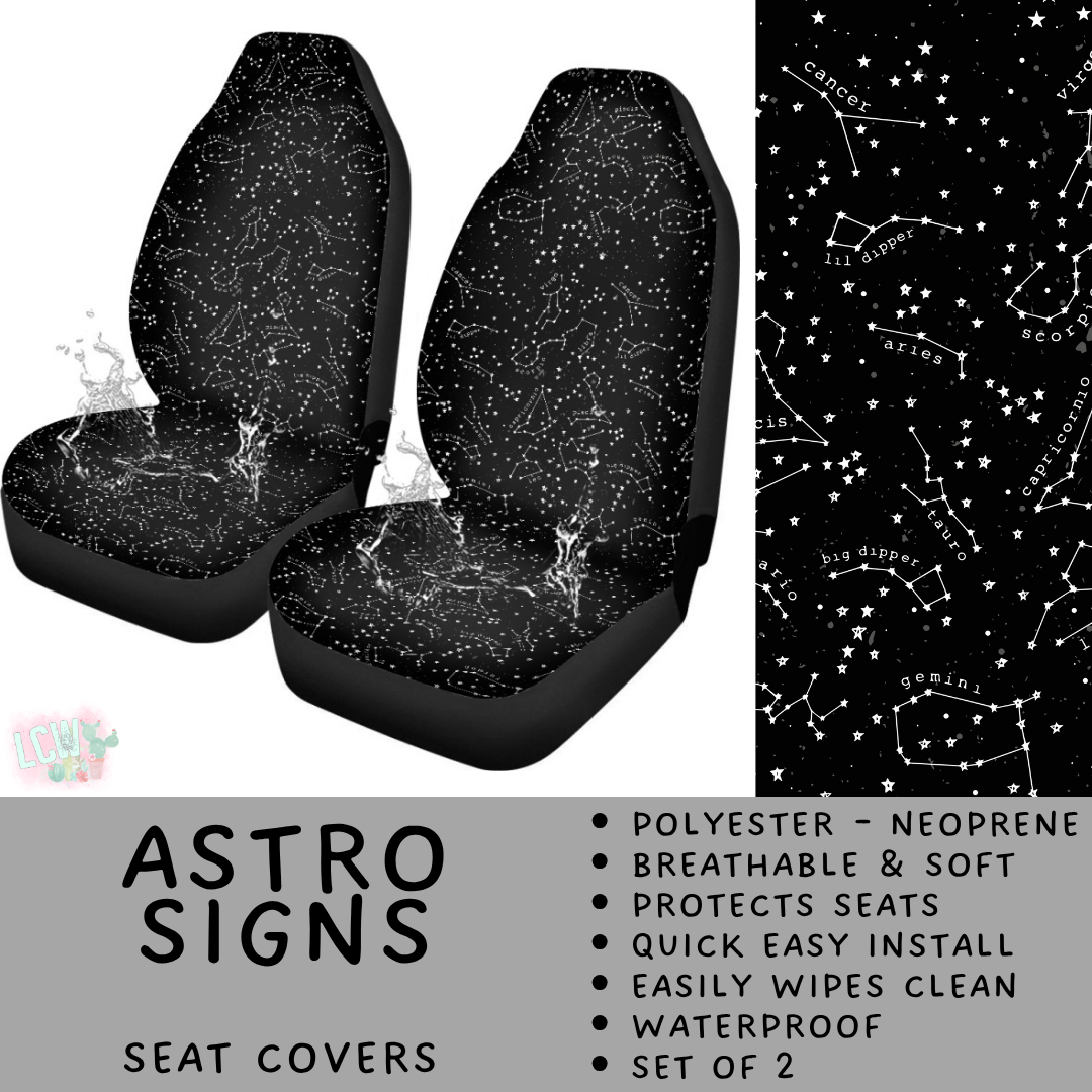 Batch #554 - Car Accessories 3 - Closes 7/10 - ETA early/mid Sept - Astro Signs Vehicle Seat Covers