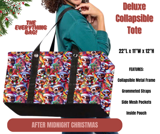 After Midnight Christmas Collapsible Tote