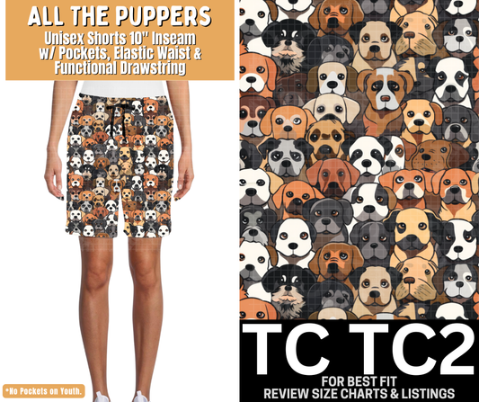 All The Puppers Unisex Shorts