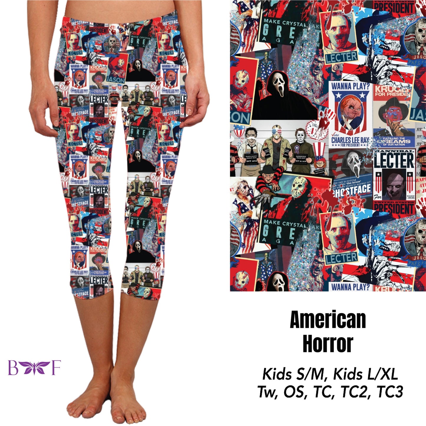 American Horror leggings and Capris