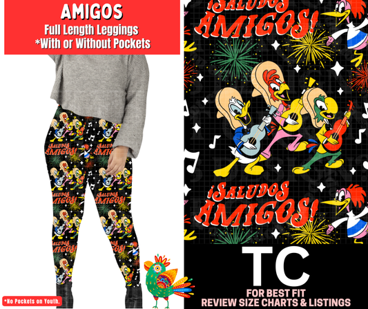 Amigos Full Length Leggings w/ Pockets