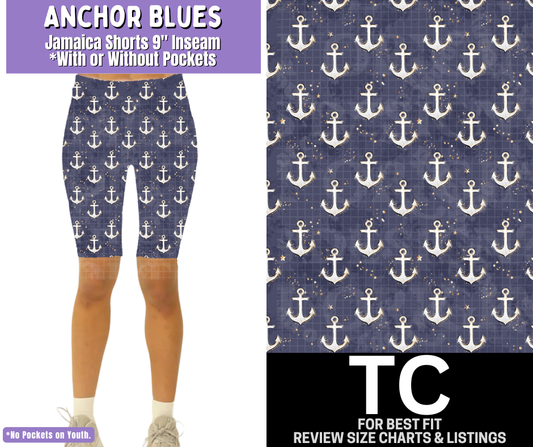 Anchor Blues Jamaica Shorts w/ Pockets
