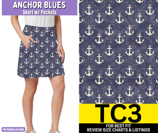 Anchor Blues Skort