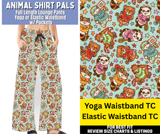 Animal Shirt Pals Full Length Lounge Pants