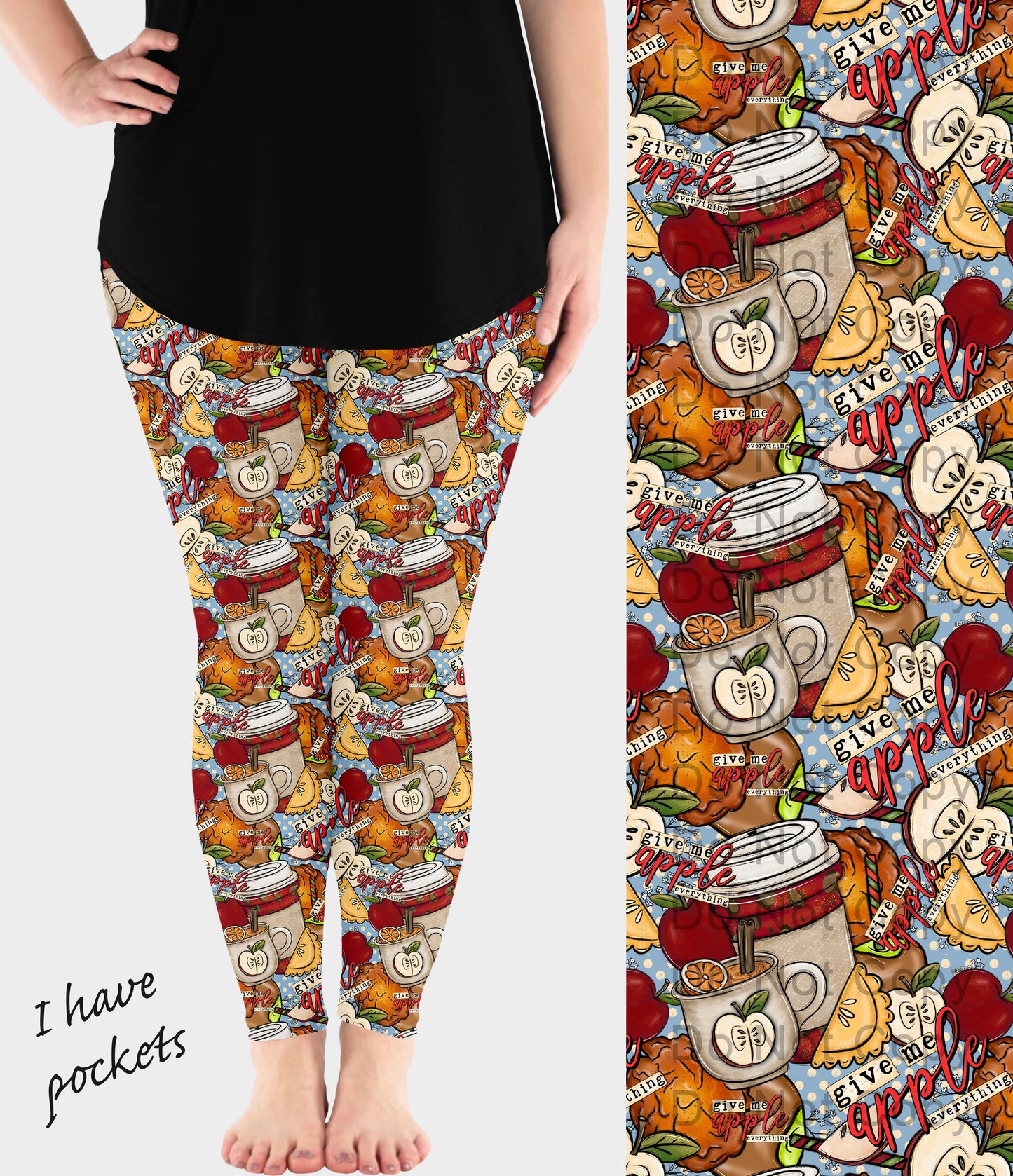 RTS - Apple Everything Leggings w/ Pockets