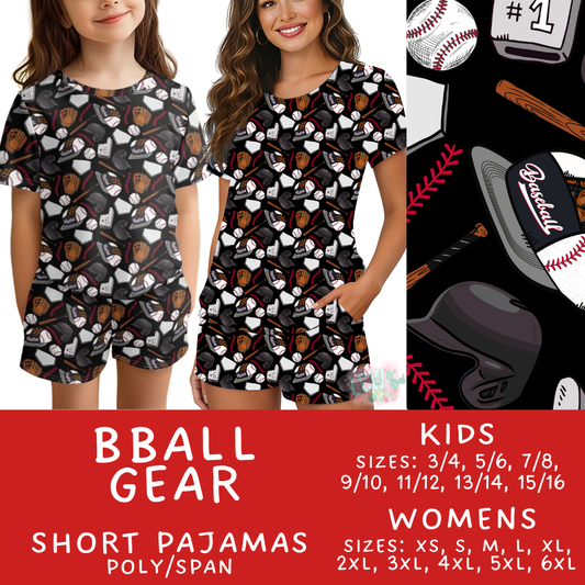 Batch #505 - Cozy Collection Pajamas - Closes 3/18 - ETA mid May - BBall Gear Women's & Kid's Short Pajama Set