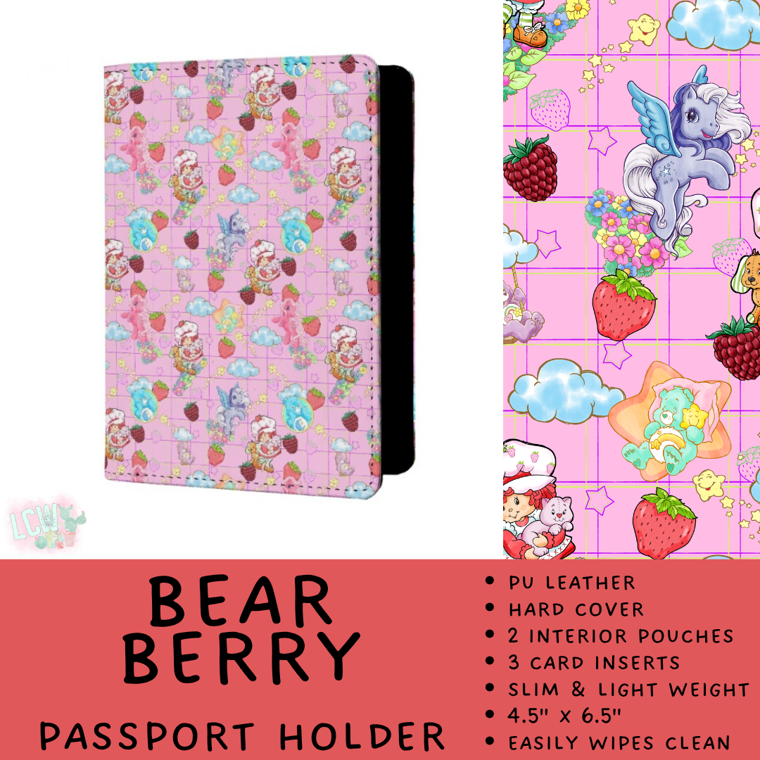 Batch #609 - Travel Collection 2 - Closes 11/6 - ETA early Jan - Bear Berry Passport Holder