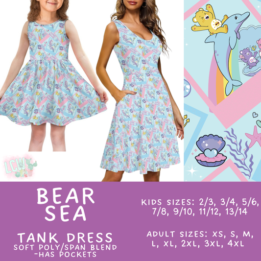 Batch #526 - Magical Character Summer - Closes 5/6 - ETA early July - Bear Sea Women's & Girl's Tank Dress