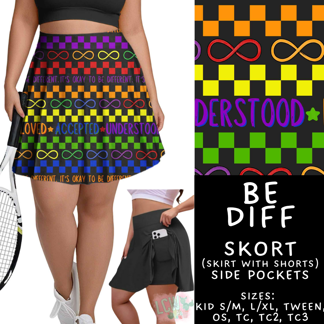 Batch #534 - April Request Run - Closes 5/25 - ETA late July - Be Diff Skort