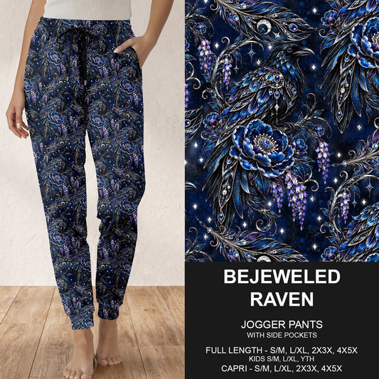 B319 - Preorder Bejeweled Raven Joggers (Closes 11/01. ETA: early Jan.)