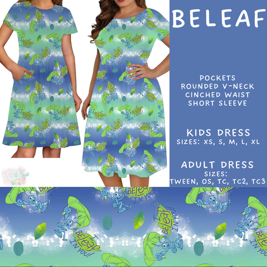 Batch #603 - September Request Run - Closes 10/26 - ETA mid/late Dec - Beleaf Adult & Kids Dresses