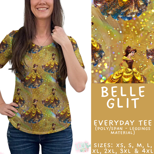Batch #557 - Princess Glitter - Closes 7/17 - ETA mid Sept - Belle Glit Everyday Tank & Tee
