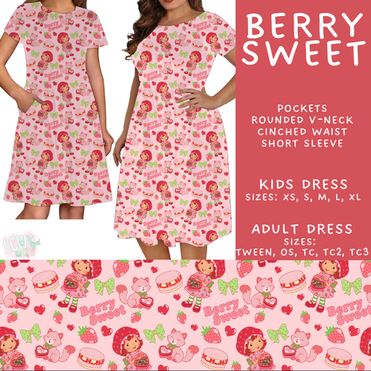 Batch #601 - Cool Characters 19 - Closes 10/21 - ETA mid Dec - Berry Sweet Adult & Kids Dresses