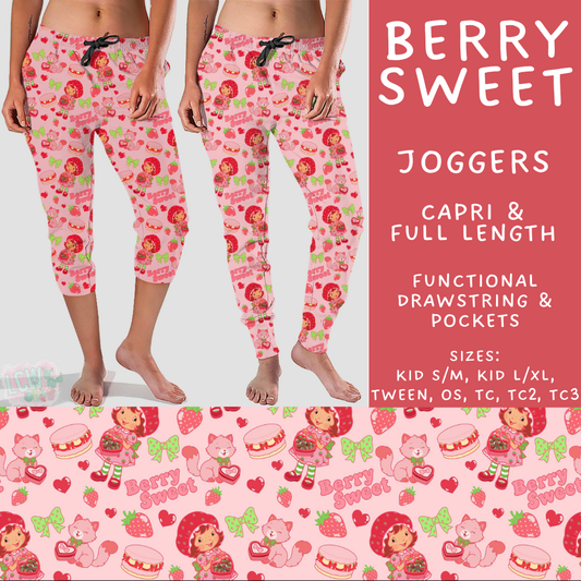 Batch #601 - Cool Characters 19 - Closes 10/21 - ETA mid Dec - Berry Sweet Full and Capri Length Joggers