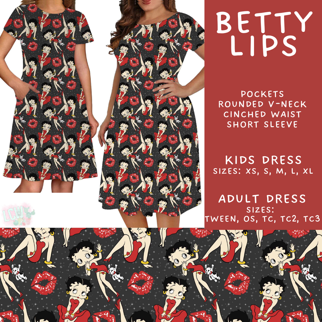 Batch #589 - August Request Run - Closes 9/23 - ETA mid/late Nov - Betty Lips Adult & Kids Dresses
