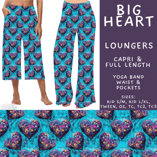 Batch #592 - Fun Run 27 - Closes 9/30 - ETA late Nov - Big Heart Capri and Full Length Loungers