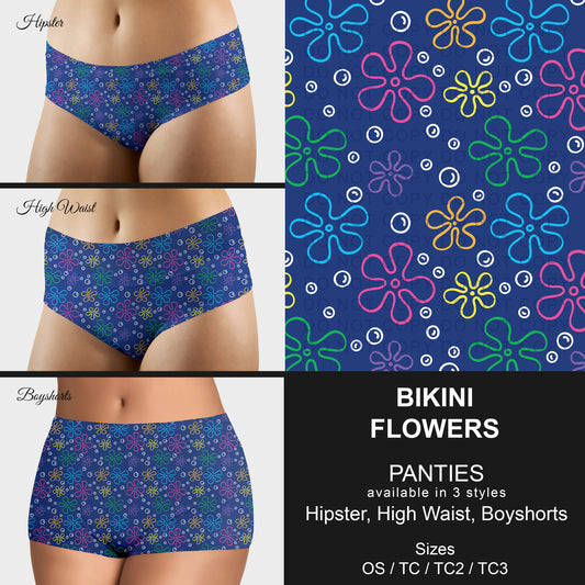 B306 - Preorder Bikini Flowers Panties (Closes 8/07. ETA mid October)