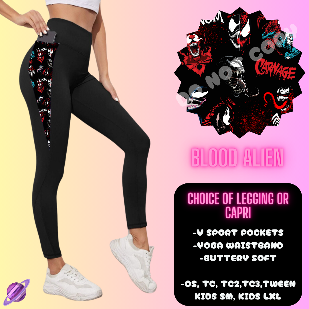 BLOOD ALIEN LEGGING/CAPRI-OUTFIT RUN PREORDER CLOSING 1/10