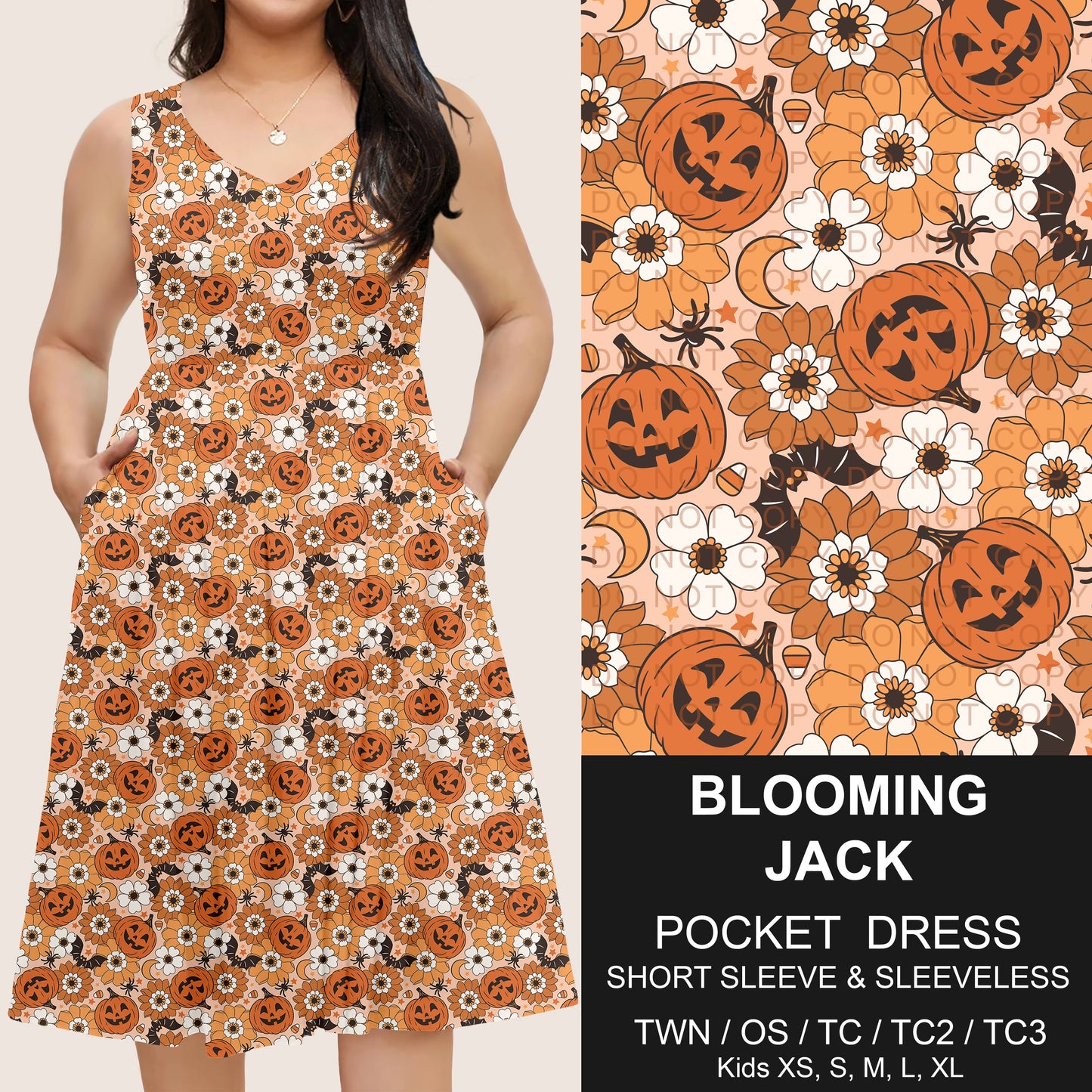 B302 - Preorder Blooming Jack Pocket Dress (Closes 7/24. ETA: early Oct)