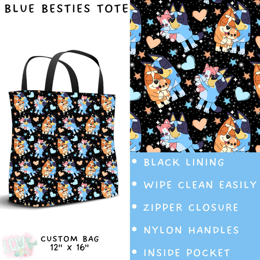 Batch #278 - Cool Characters 7 - Closes 1/29 - ETA early April - Blue Besties Tote