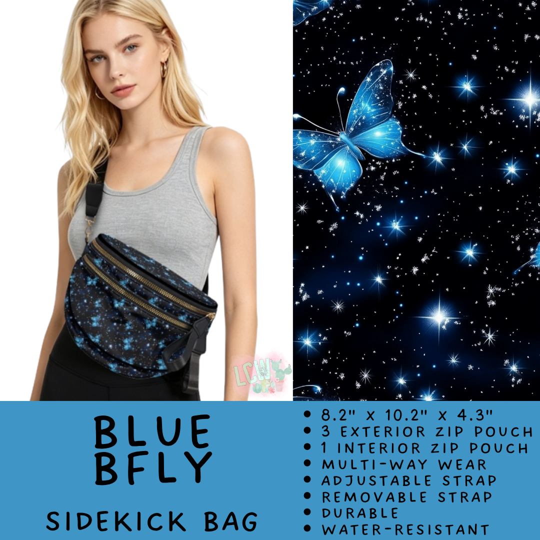 Batch #604 - Sidekick Bag 3 - Closes 10/26 - ETA mid/late Dec - Blue BFly Sidekick Bag