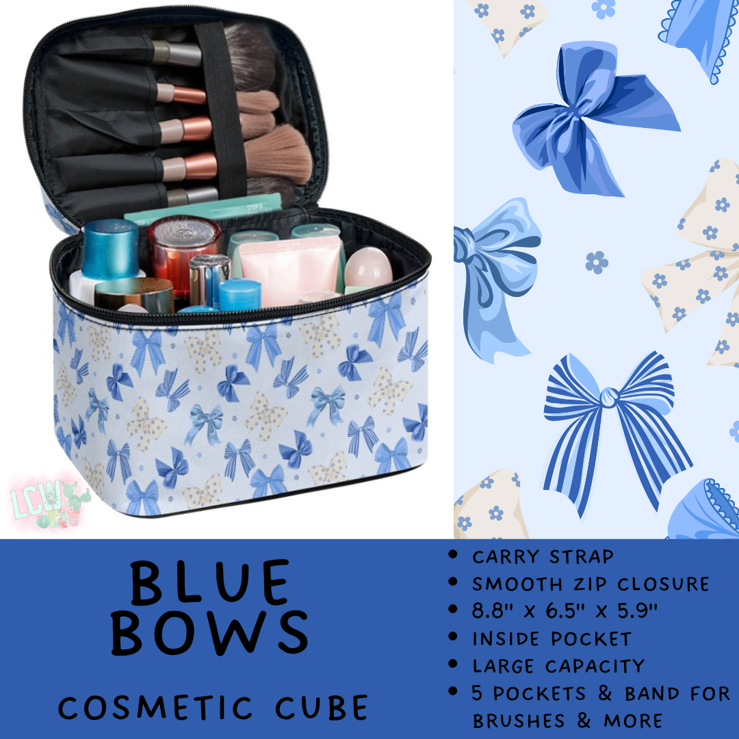 Batch #559 - Cosmetic Cube Collection - Closes 7/22- ETA late Sept - Blue Bows Cosmetic Cube