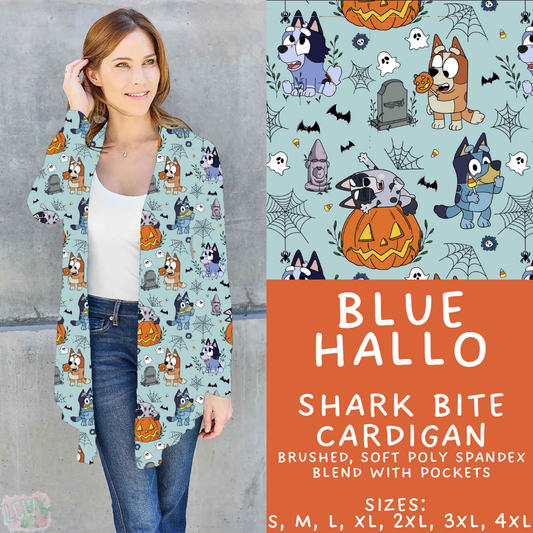 Batch #567 - Magical Character Halloween - Closes 8/10 - ETA early Oct - Blue Hallo Cardigan
