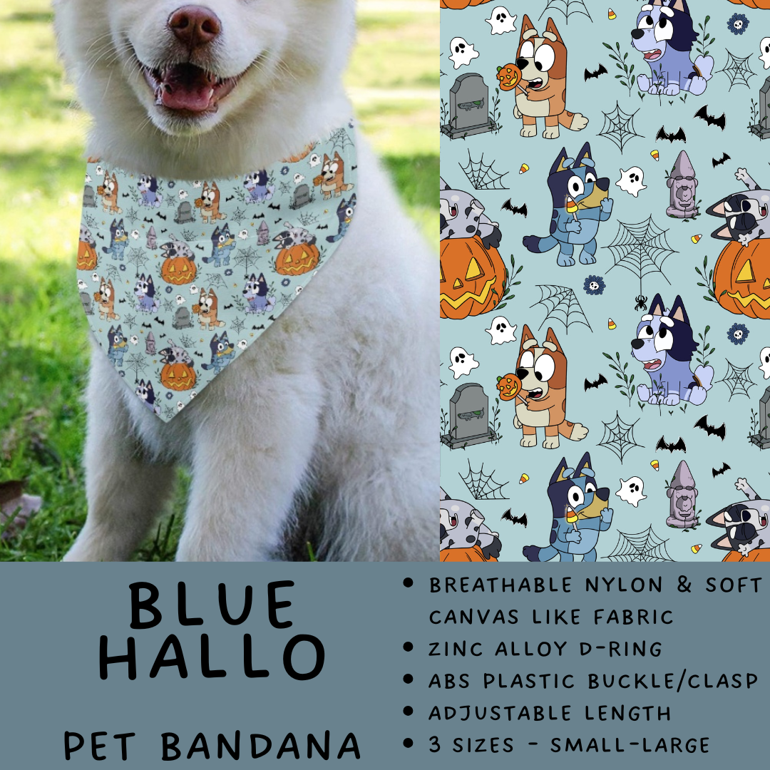 Batch #576 - Pet Gear 2 - Closes 8/28 - ETA late October - Blue Hallo Pet Bandana