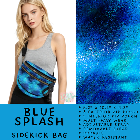 Batch #604 - Sidekick Bag 3 - Closes 10/26 - ETA mid/late Dec - Blue Splash Sidekick Bag