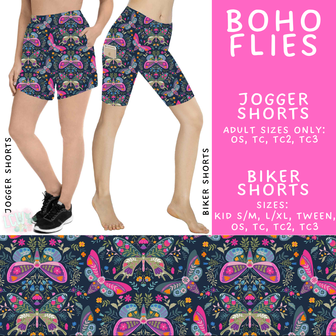 Batch #534 - April Request Run - Closes 5/25 - ETA late July - Boho Flies Biker & Jogger Shorts