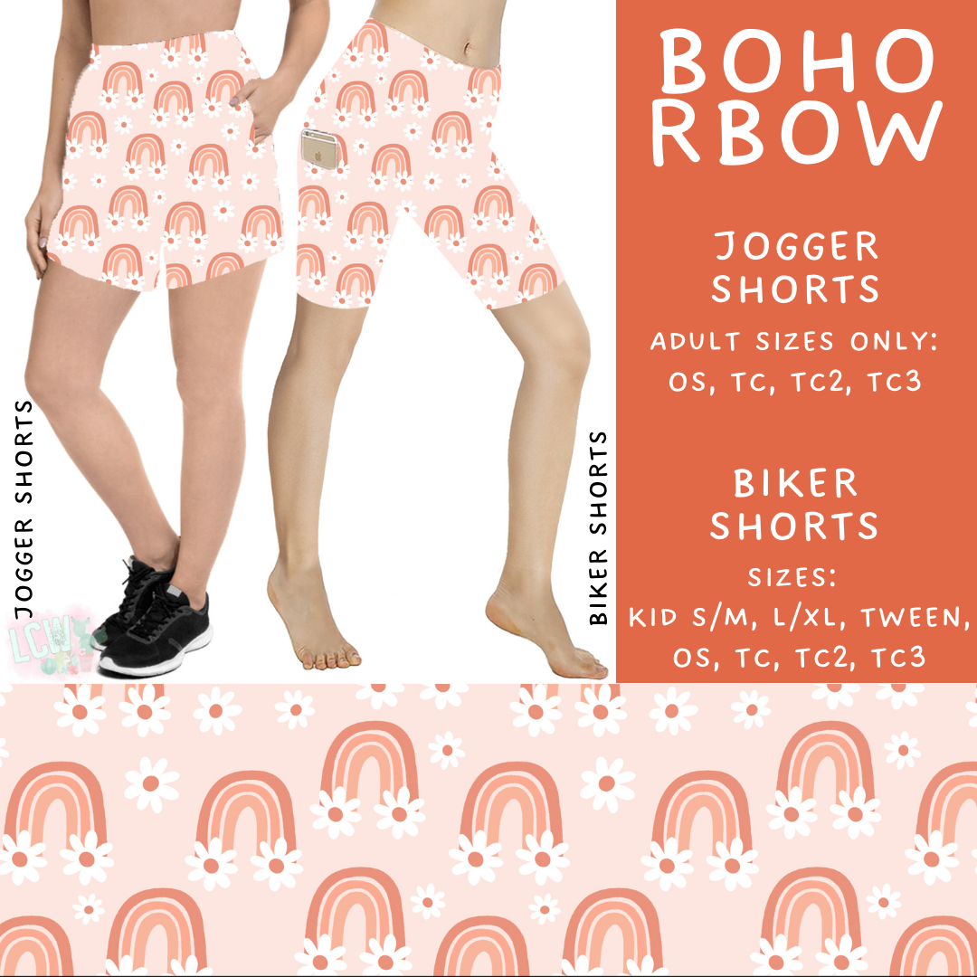 Batch #499 - Fun Run 20 - Closes 3/4 - ETA early May - Boho RBow Biker & Jogger Shorts