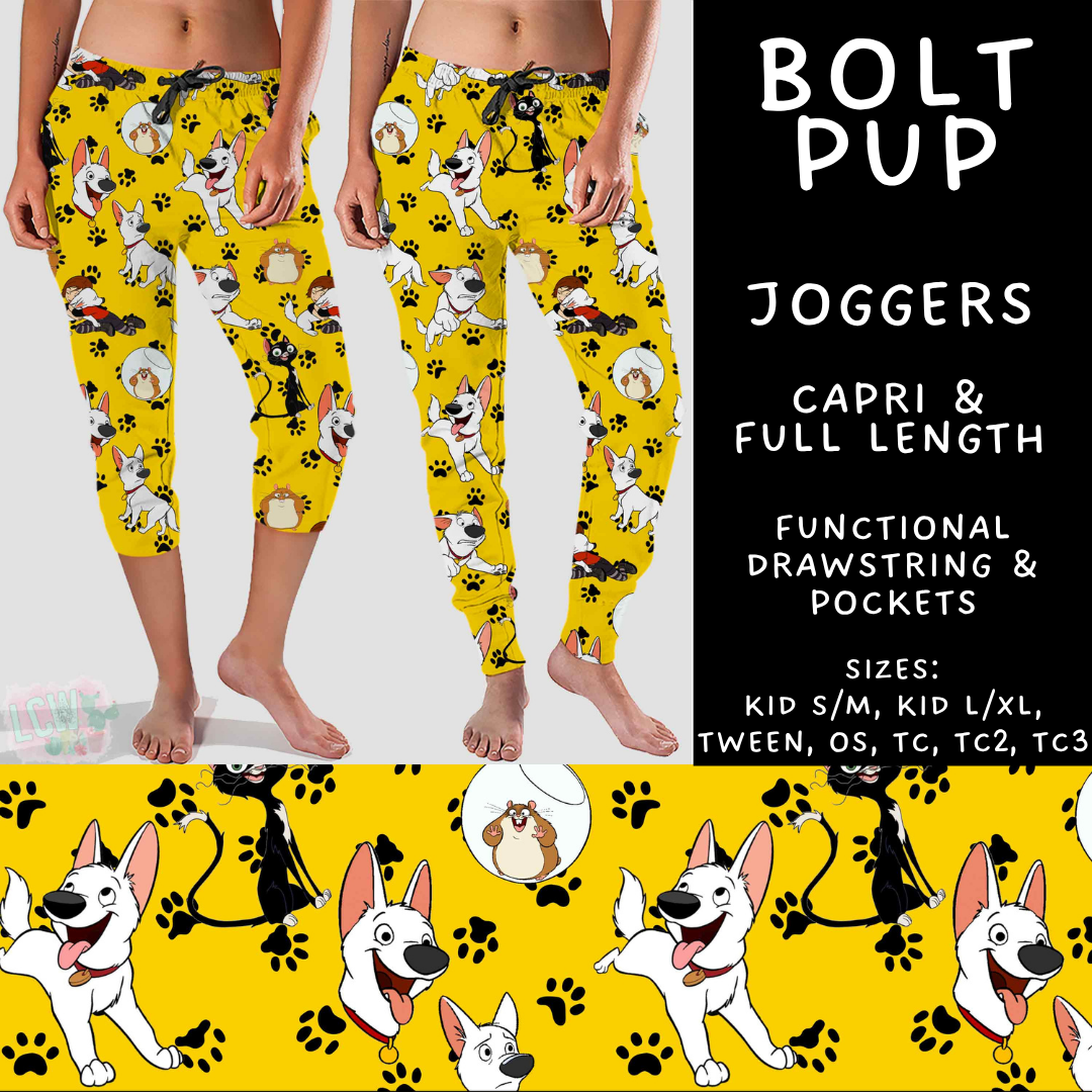 Batch #594 - Magical Faves 25 - Closes 10/5 - ETA early Dec - Bolt Pup Full and Capri Length Joggers