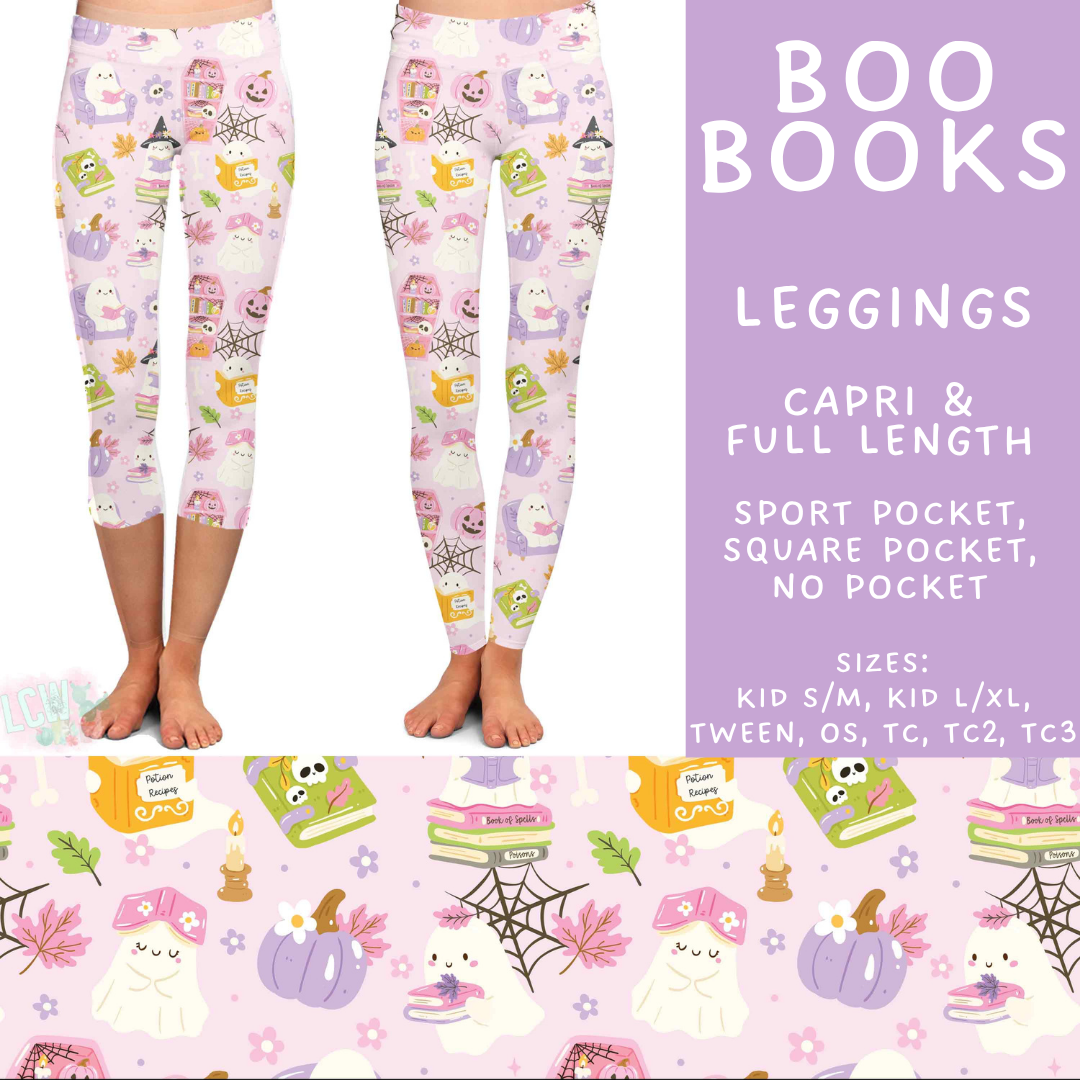Batch #566 - Halloween 5 - Closes 8/7 - ETA early October - Boo Books Full and Capri Length Leggings